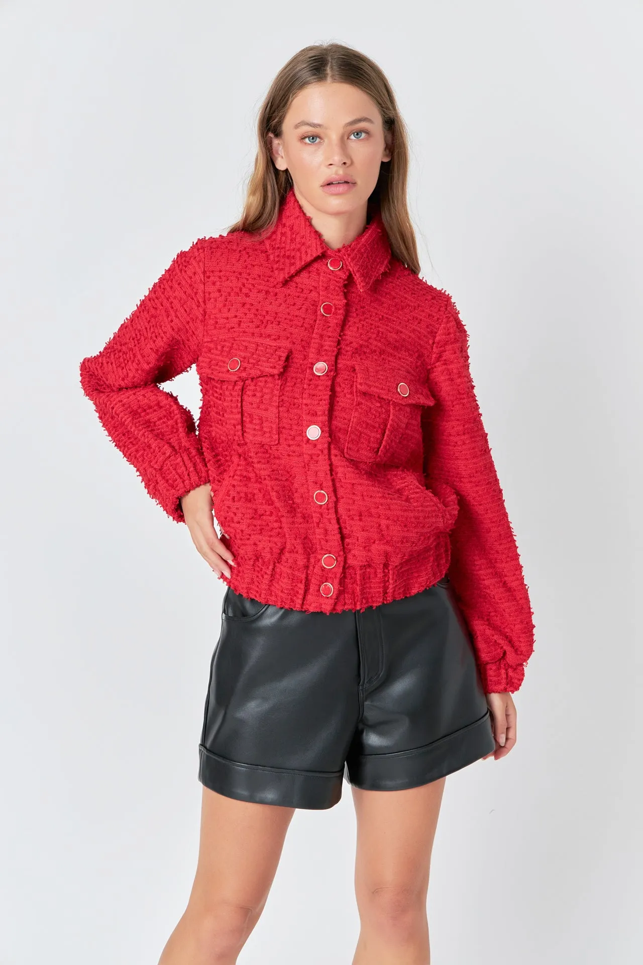 Double Pocket Tweed Jacket sold by Endless Rose product image thumbnail 5