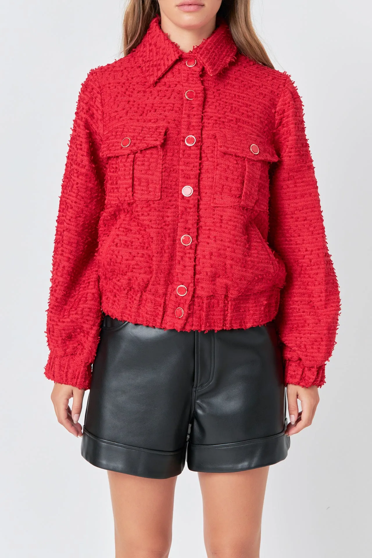Double Pocket Tweed Jacket sold by Endless Rose product image thumbnail 2