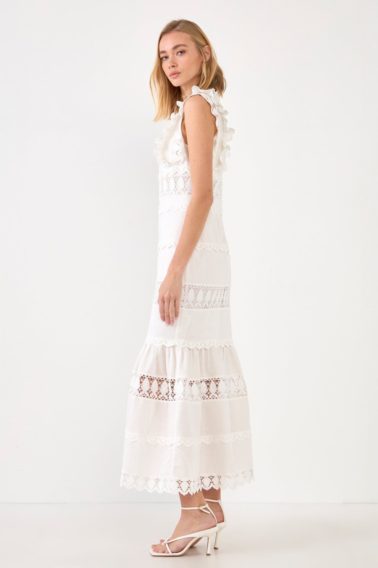 Lace Trim Maxi Dress sold by Endless Rose product image thumbnail 3