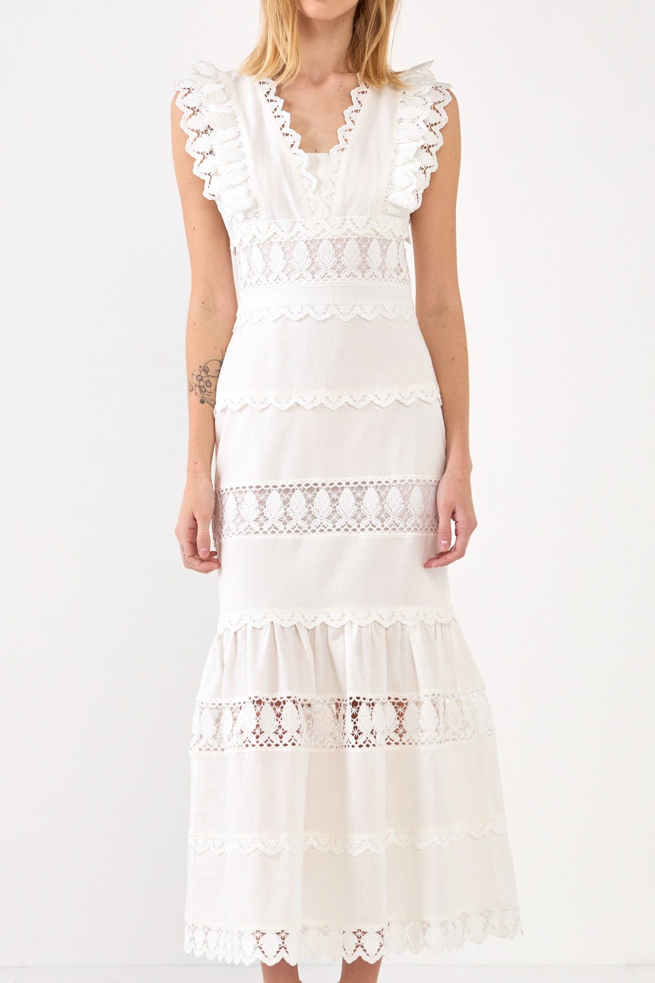 Lace Trim Maxi Dress sold by Endless Rose product image thumbnail 2