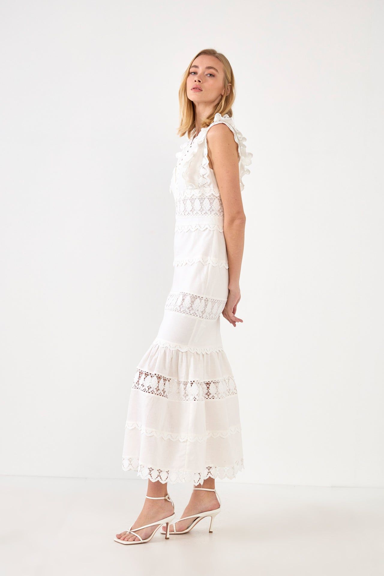 Lace Trim Maxi Dress sold by Endless Rose product image thumbnail 5