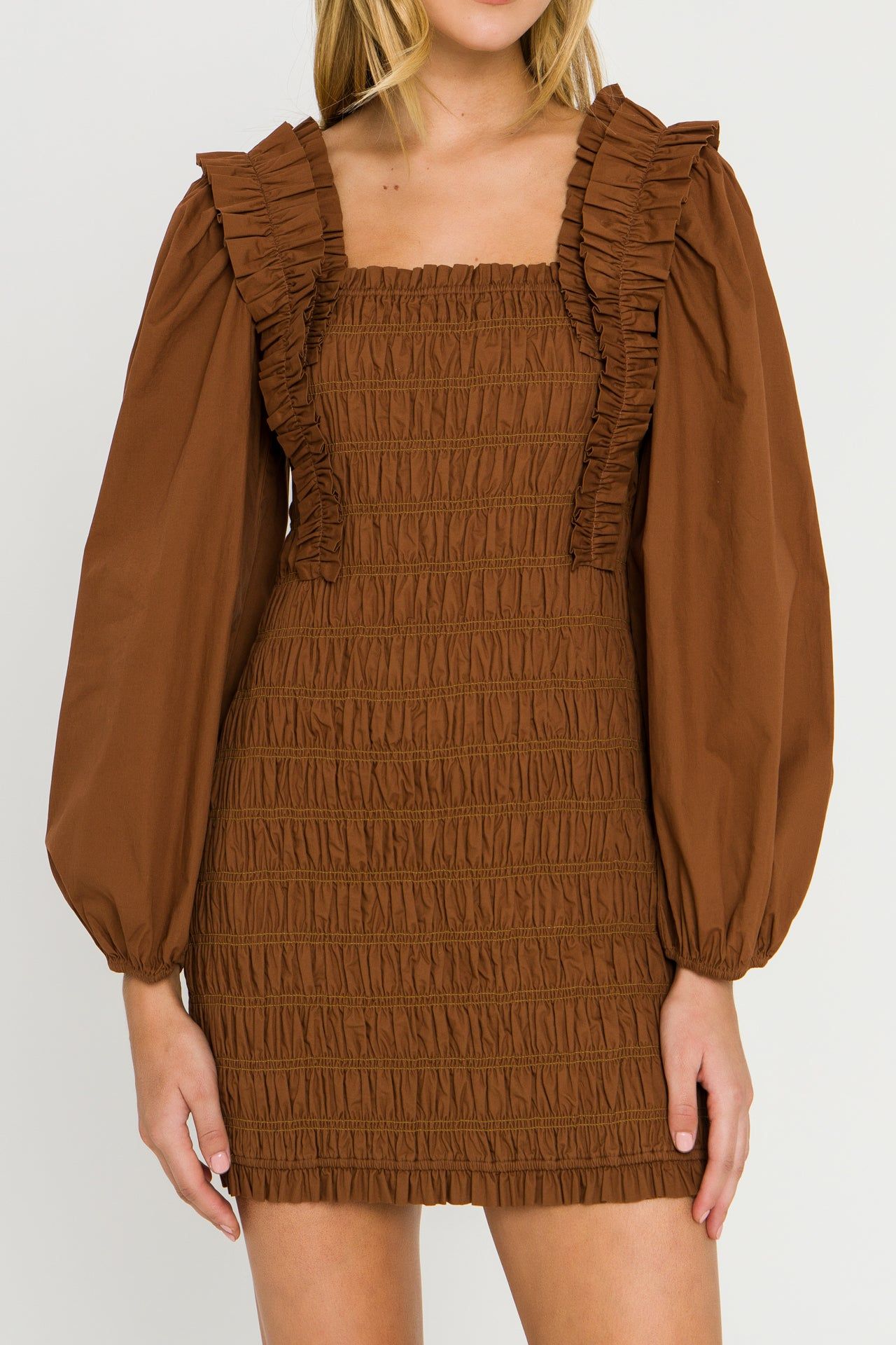 Smocking Detail Mini Dress sold by Endless Rose product image thumbnail 2