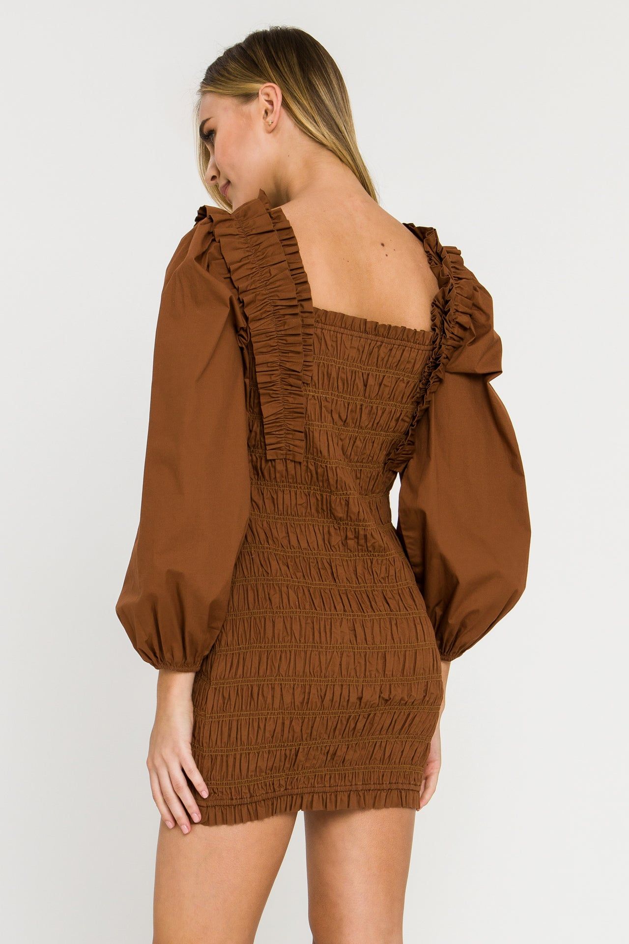 Smocking Detail Mini Dress sold by Endless Rose product image thumbnail 4