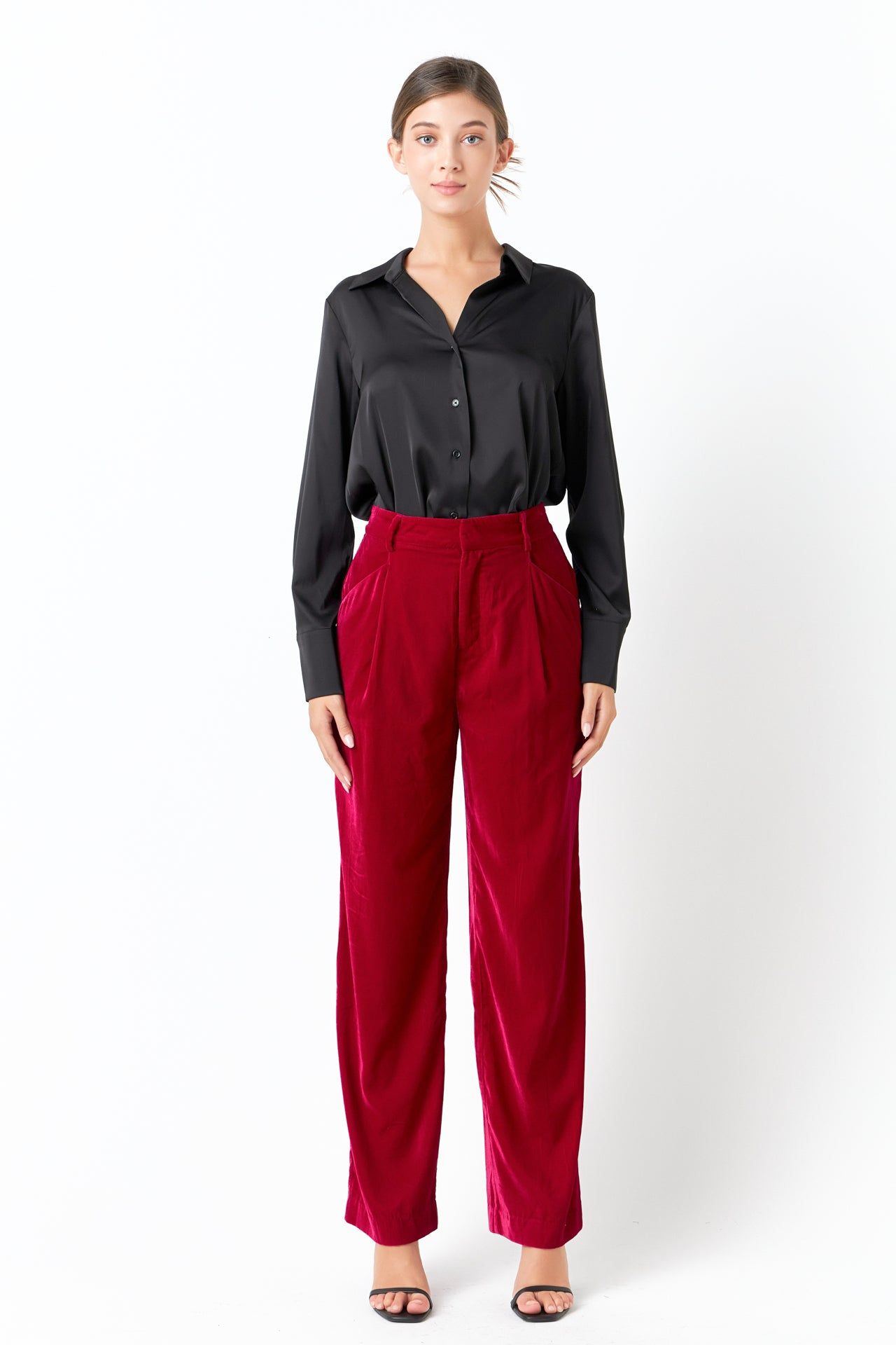 High-Waisted Velvet Pants sold by Endless Rose