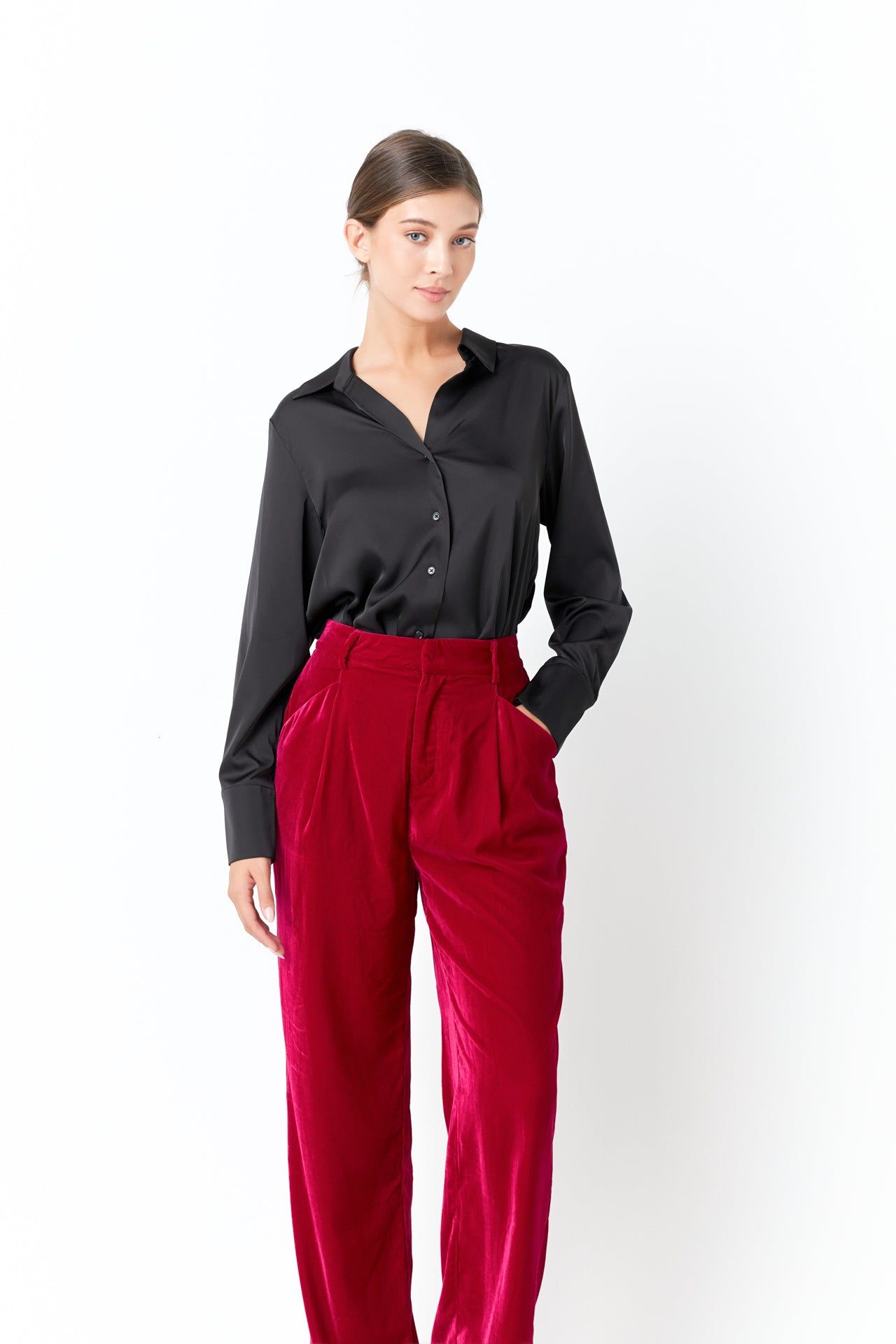 High-Waisted Velvet Pants sold by Endless Rose product image thumbnail 5
