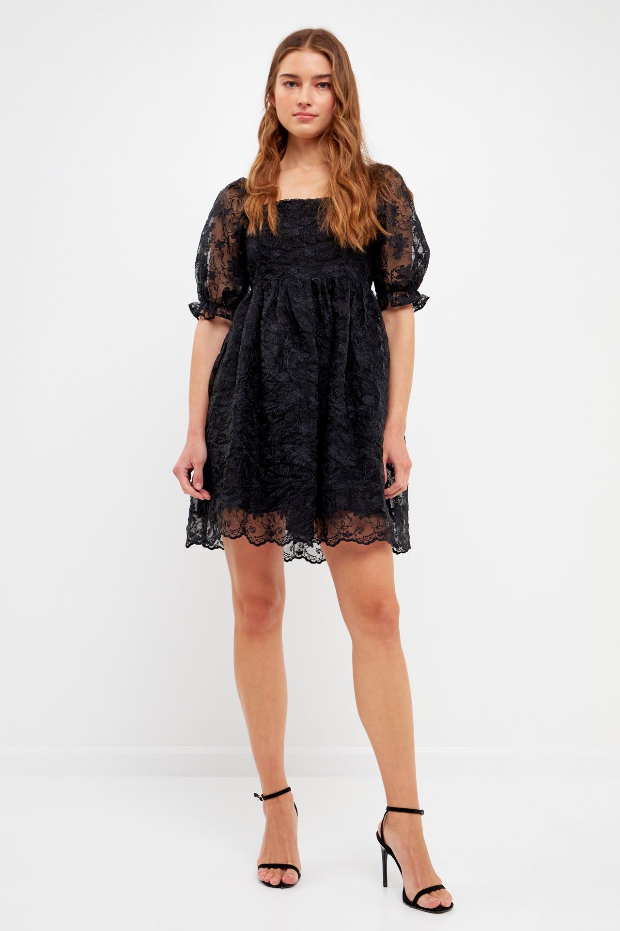 Floral Embroidery Babydoll Dress sold by Endless Rose