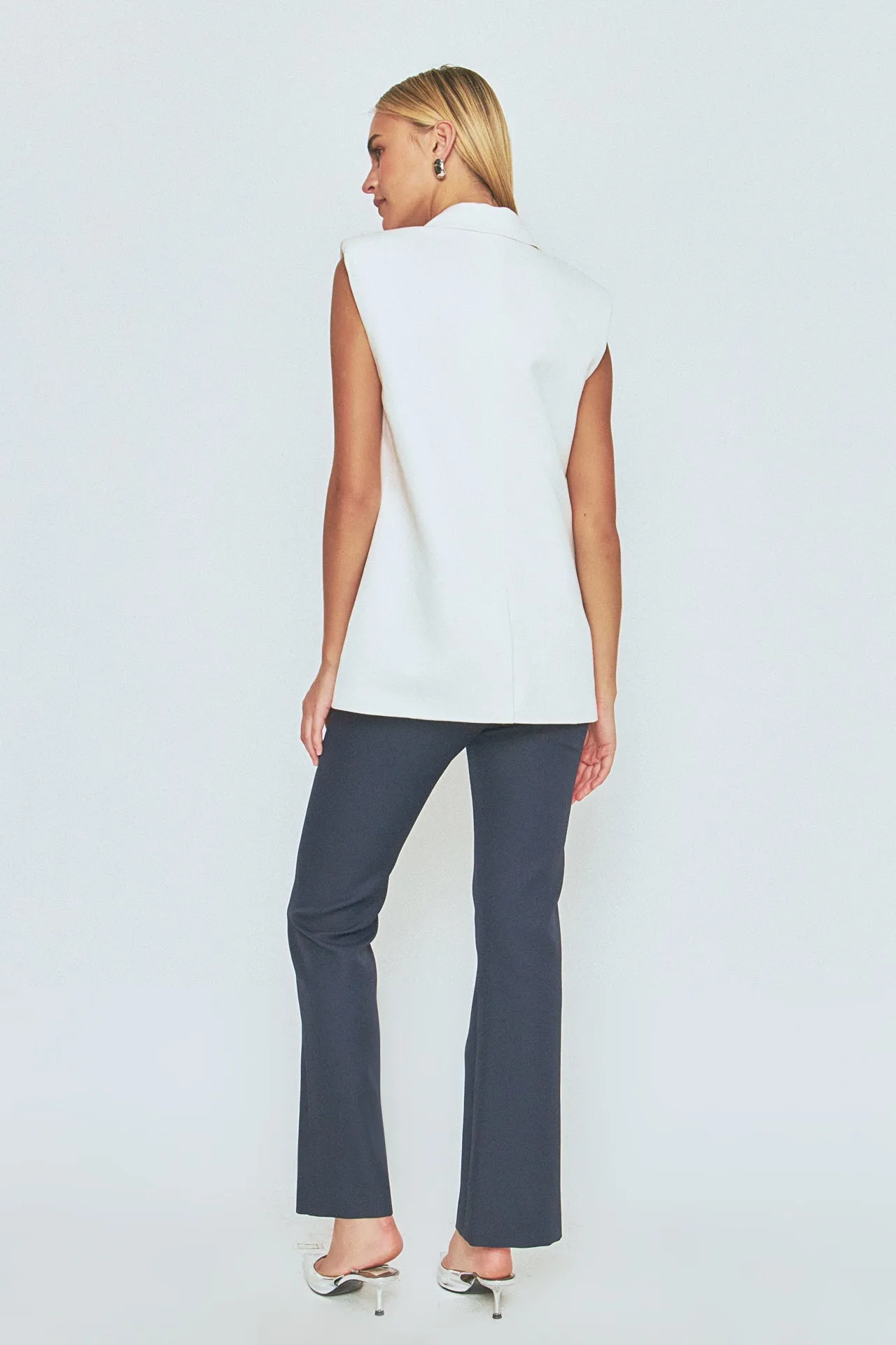 Linen Oversize Vest Blazer sold by Endless Rose product image thumbnail 5