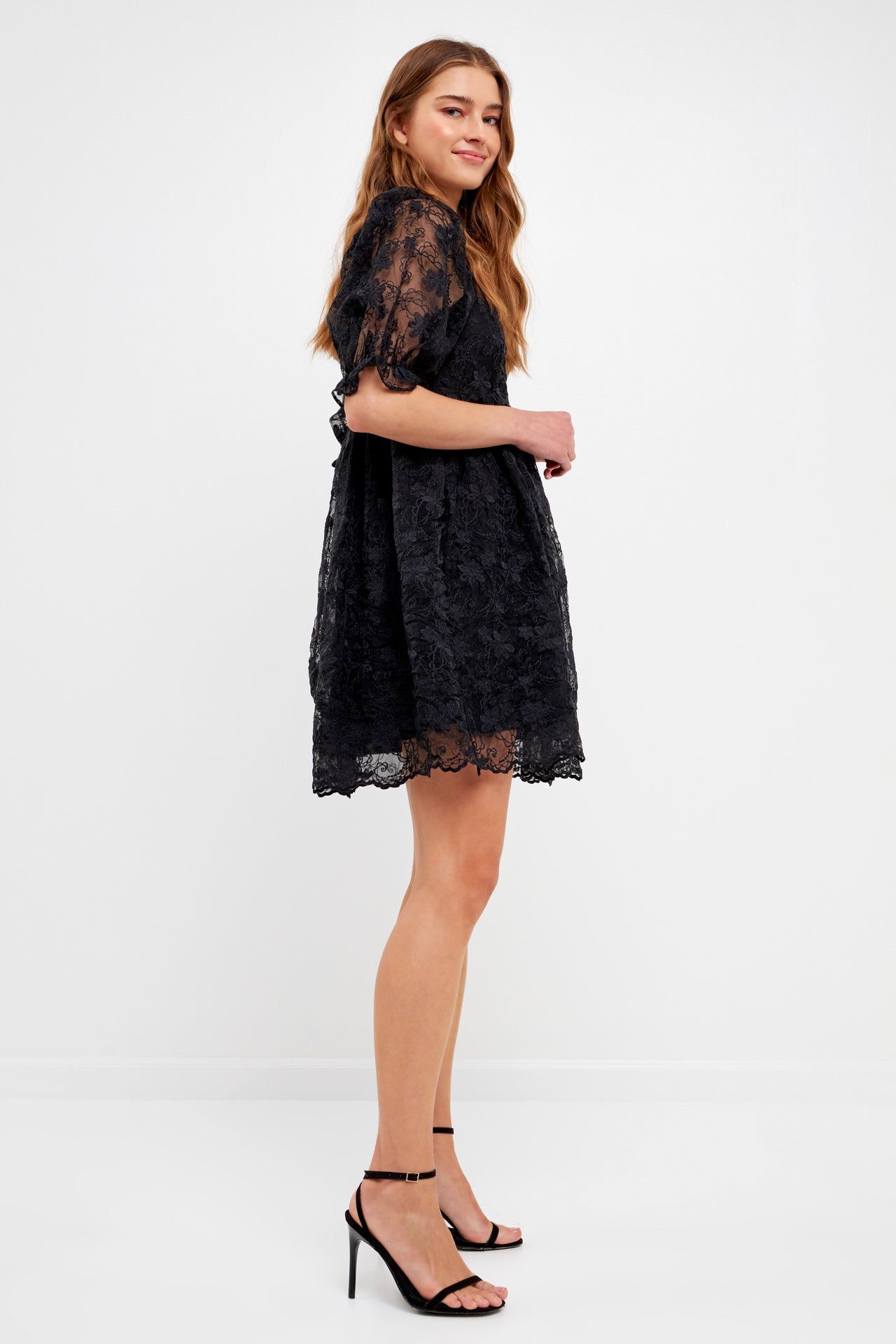 Floral Embroidery Babydoll Dress sold by Endless Rose product image thumbnail 3
