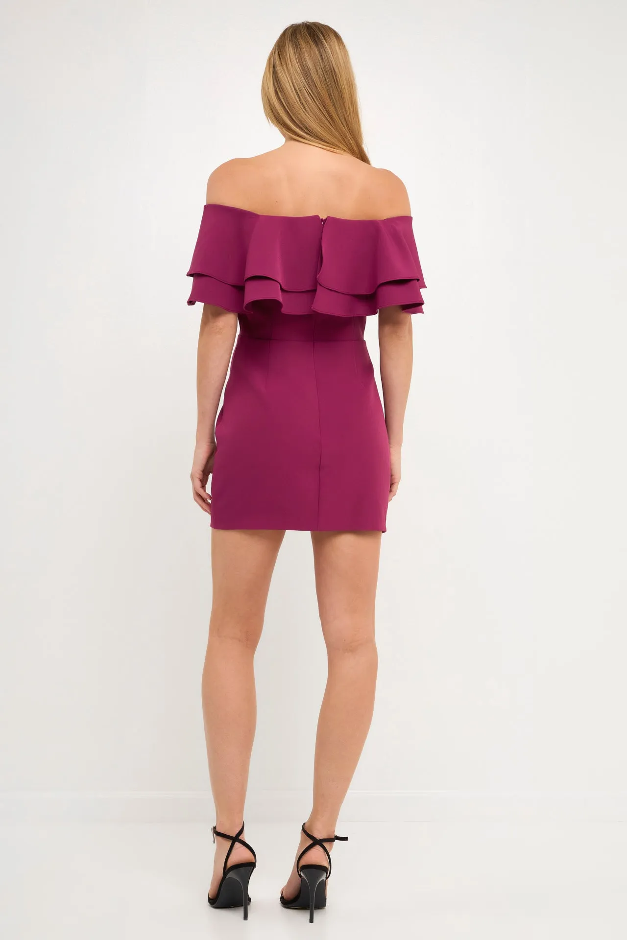 Ruffled Off Shoulder Mini Dress - Final sale sold by Endless Rose product image thumbnail 4