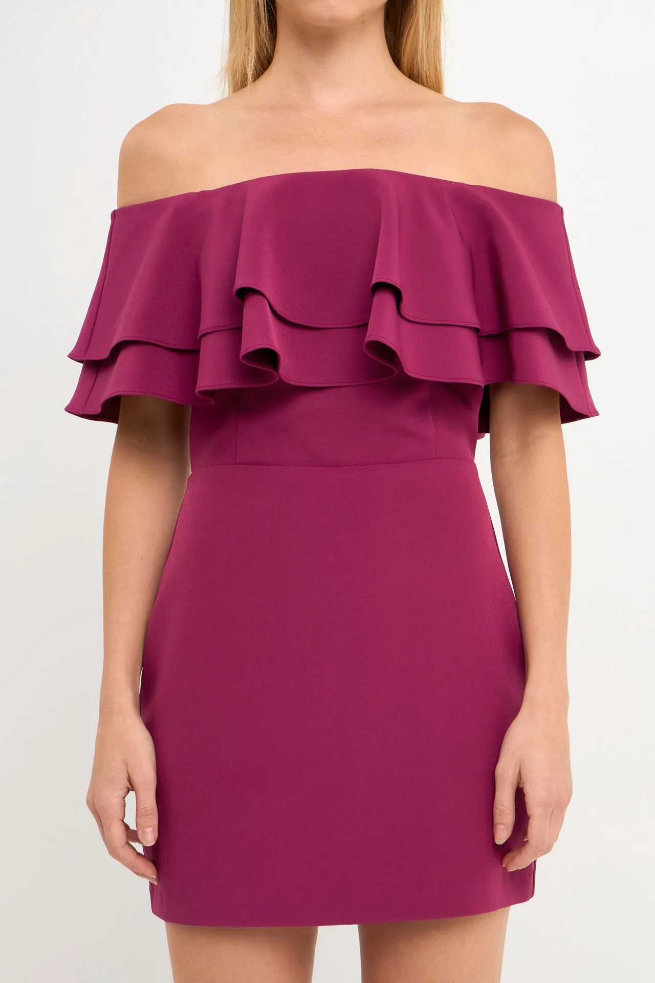 Ruffled Off Shoulder Mini Dress - Final sale sold by Endless Rose product image thumbnail 2