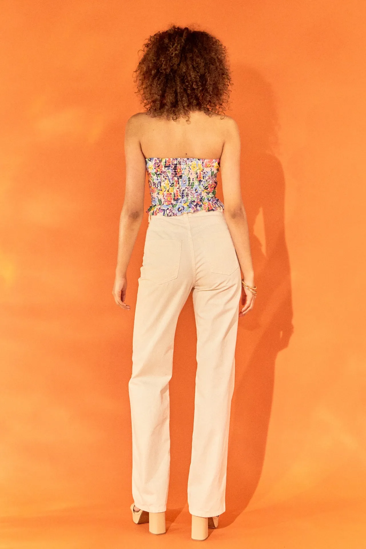 Floral Ruched Strapless Top sold by Endless Rose product image thumbnail 5