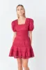 Lace Fit-and-Flare Mini Dress sold by Endless Rose