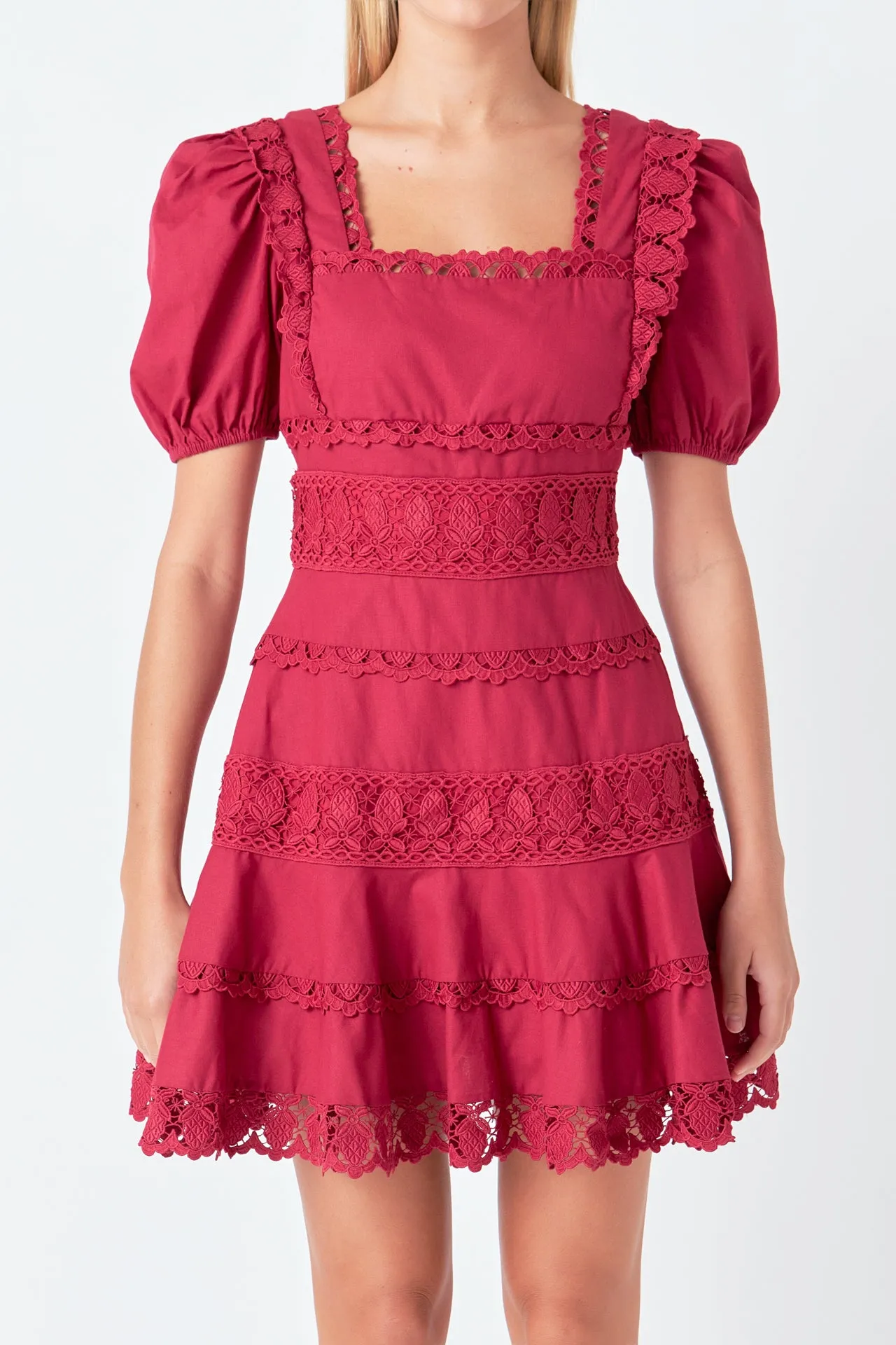 Lace Fit-and-Flare Mini Dress sold by Endless Rose product image thumbnail 2