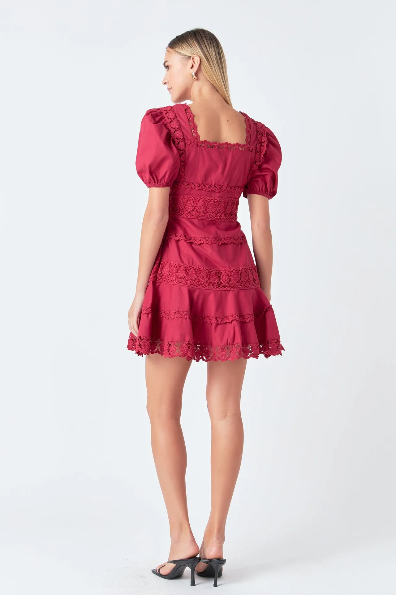 Lace Fit-and-Flare Mini Dress sold by Endless Rose product image thumbnail 4