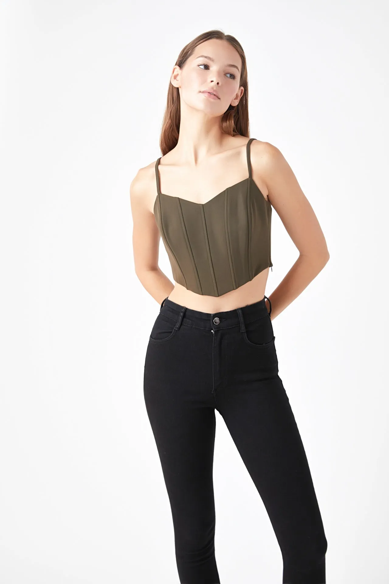 Adjustable Bustier Crop Top sold by Endless Rose product image thumbnail 5