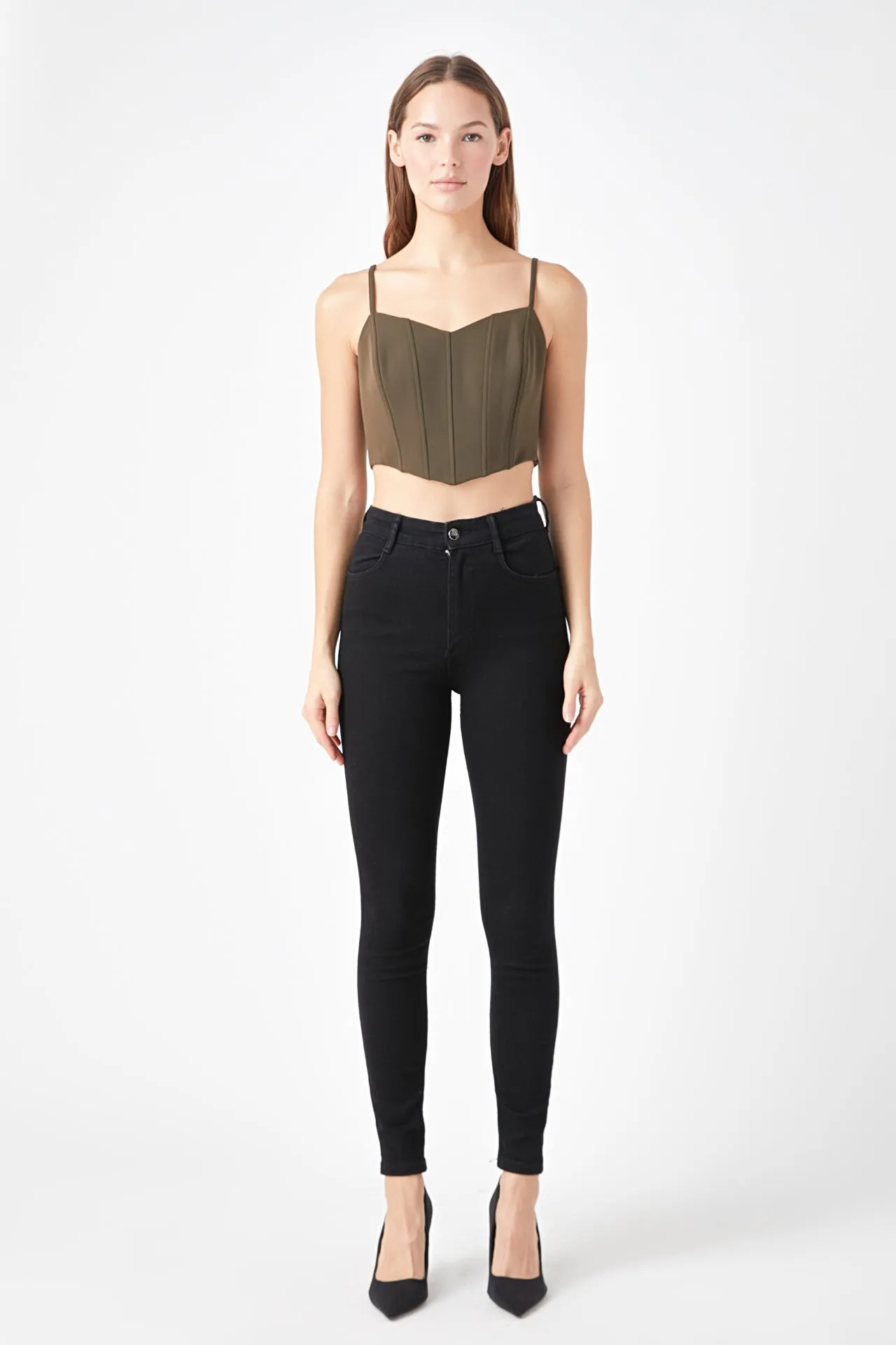 Adjustable Bustier Crop Top sold by Endless Rose