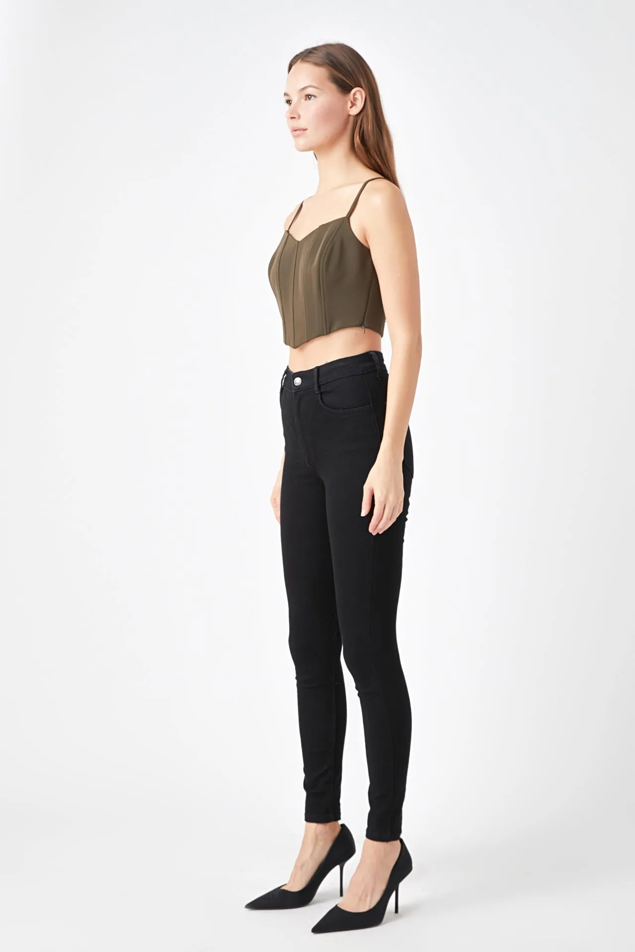 Adjustable Bustier Crop Top sold by Endless Rose product image thumbnail 3