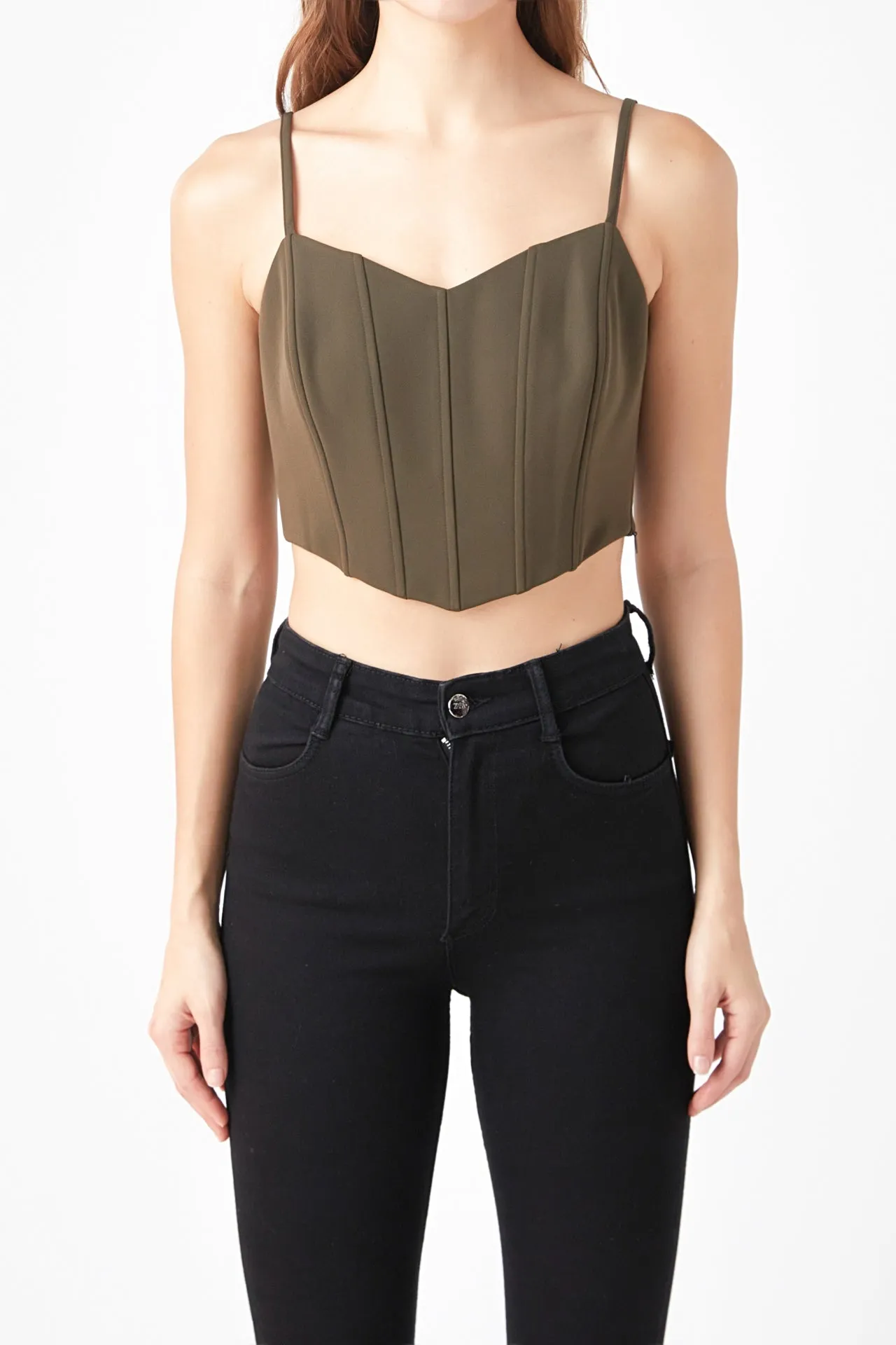 Adjustable Bustier Crop Top sold by Endless Rose product image thumbnail 2
