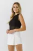 Sleeveless Knit Sheer Top With Back Keyhole sold by Endless Rose