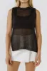 Sleeveless Knit Sheer Top With Back Keyhole sold by Endless Rose