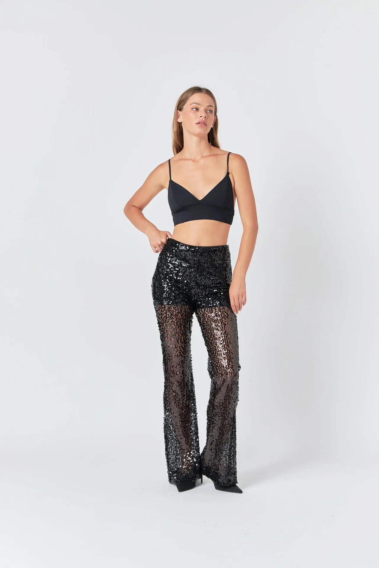 Flared Sequins Pants sold by Endless Rose product image thumbnail 5