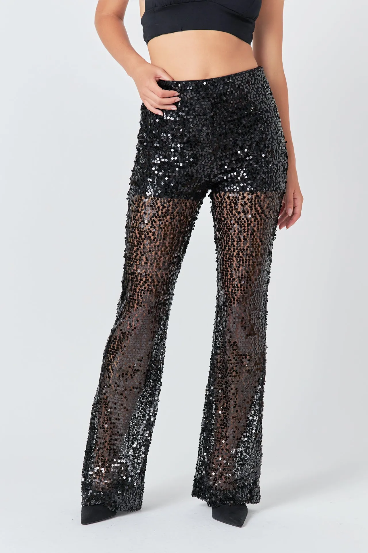 Flared Sequins Pants sold by Endless Rose product image thumbnail 2