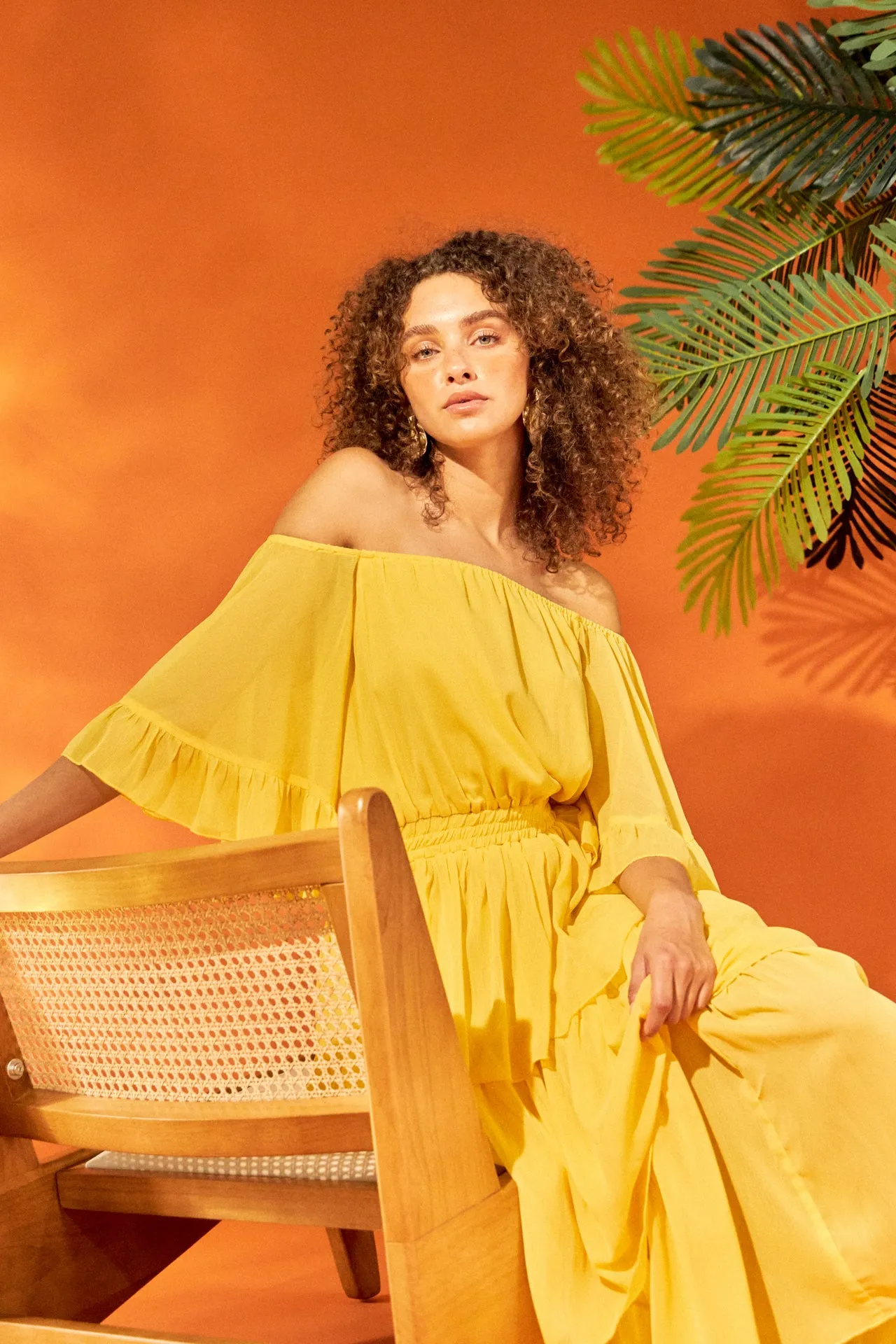 Off-The-Shoulder Tiered Maxi Dress sold by Endless Rose product image thumbnail 5