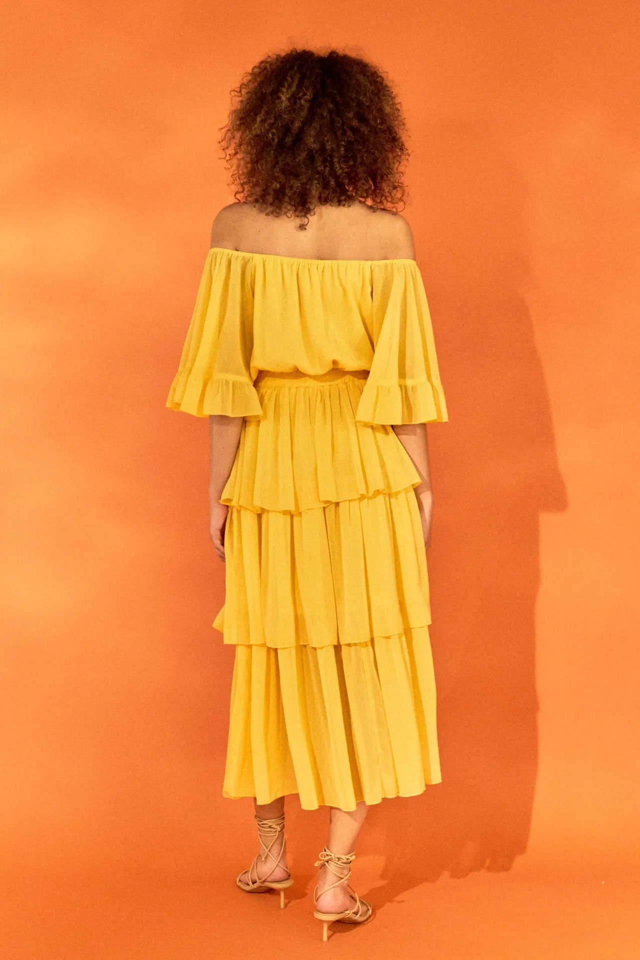 Off-The-Shoulder Tiered Maxi Dress sold by Endless Rose product image thumbnail 4