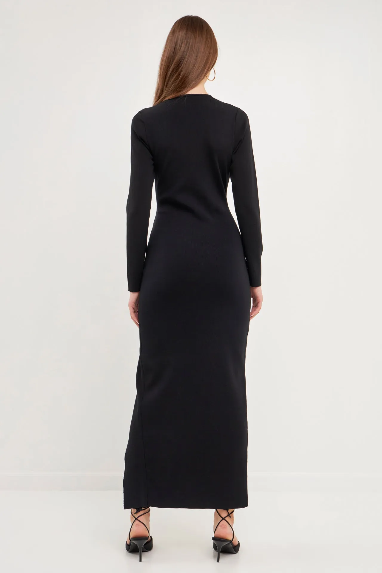 Cut Out Long Sleeve Maxi Dress sold by Endless Rose product image thumbnail 4
