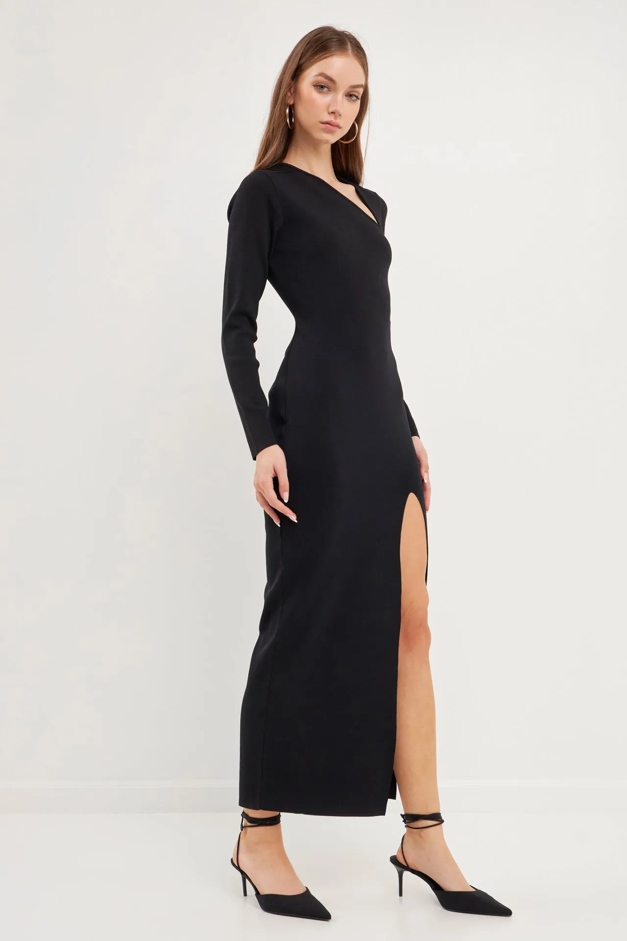 Cut Out Long Sleeve Maxi Dress sold by Endless Rose product image thumbnail 3