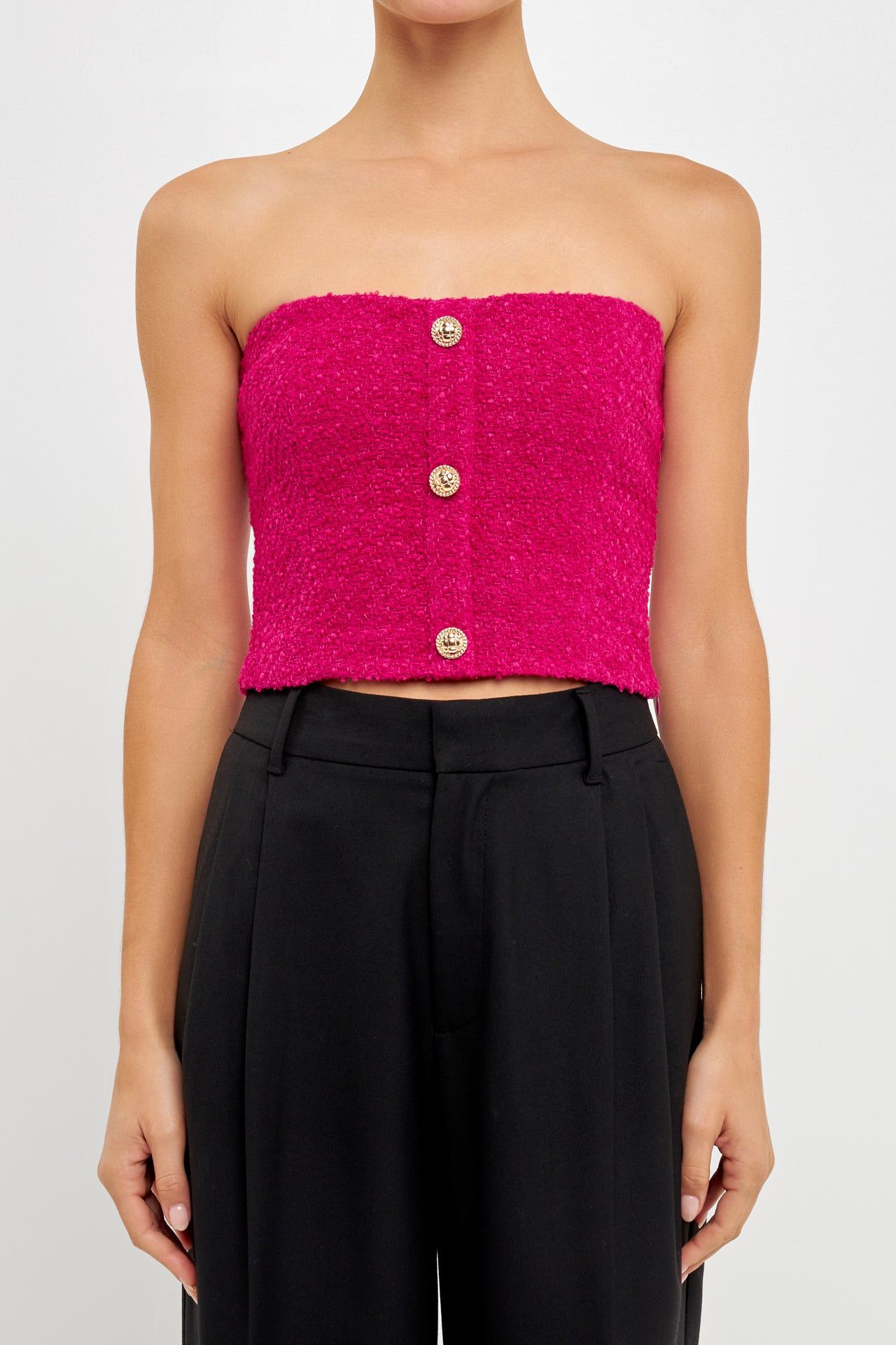 Boucle Crop Top sold by Endless Rose product image thumbnail 2