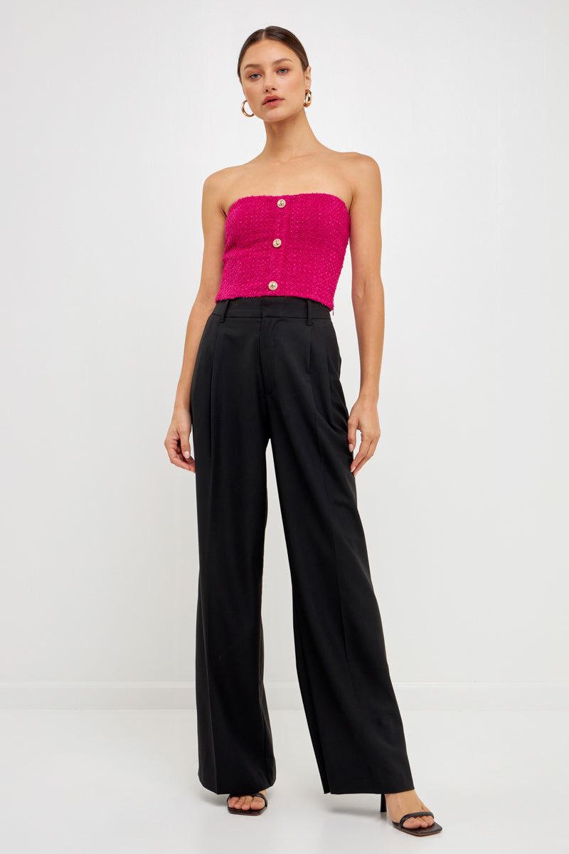 Boucle Crop Top sold by Endless Rose