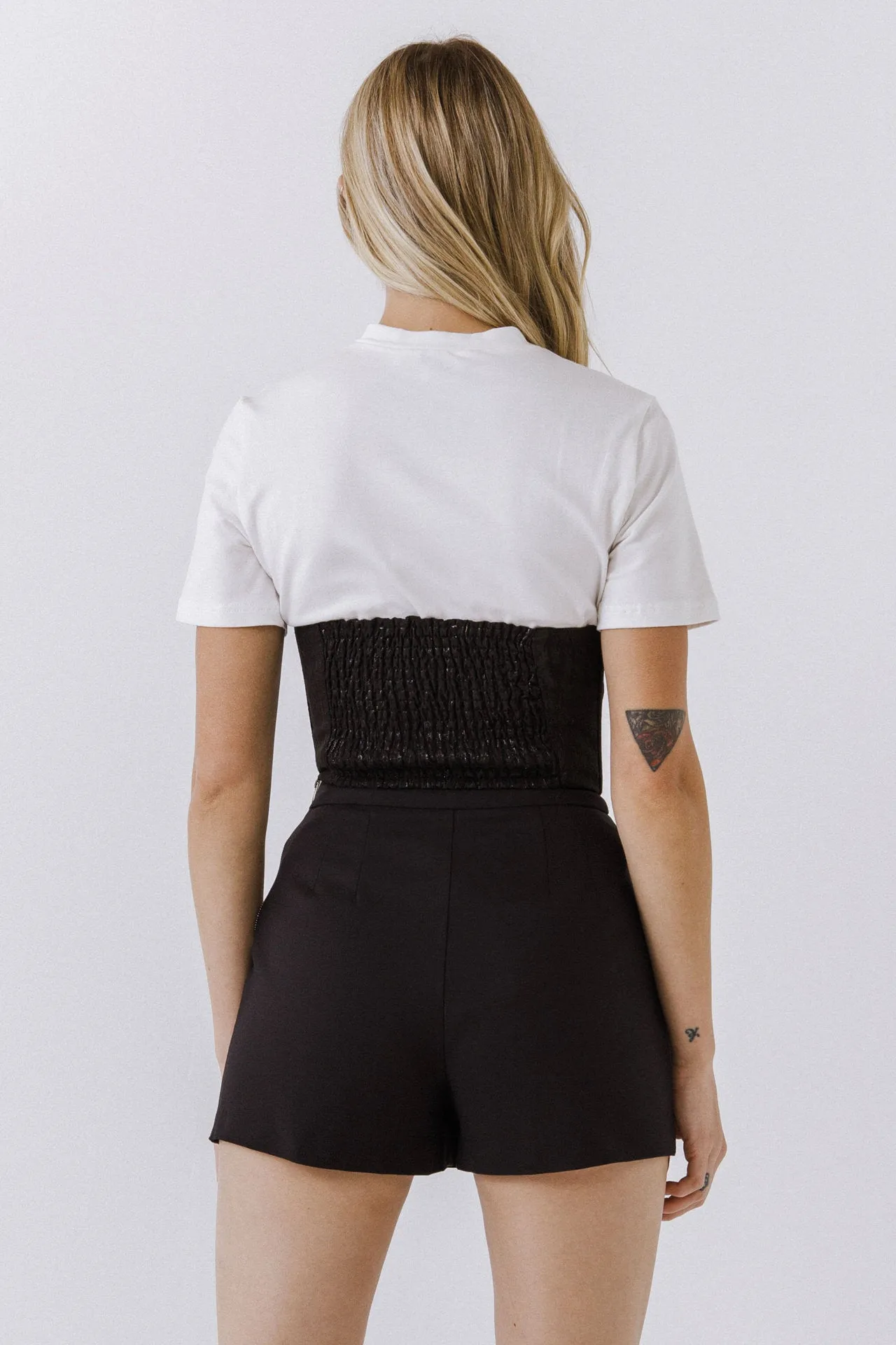 Corset Contrast T-shirt sold by Endless Rose product image thumbnail 4