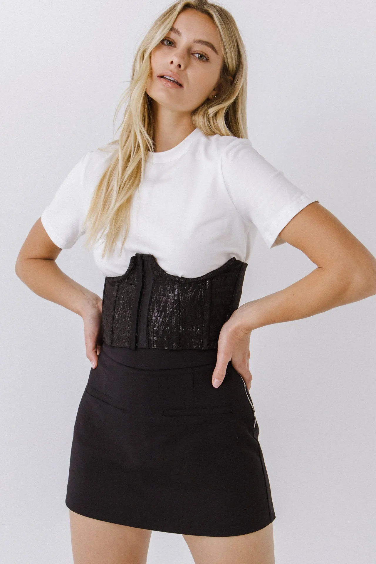 Corset Contrast T-shirt sold by Endless Rose product image thumbnail 5