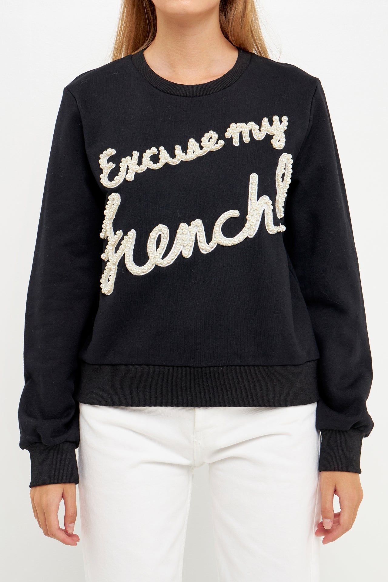 SALE OF Pearl Excuse My French Sweatshirt sold by Endless Rose product image thumbnail 2