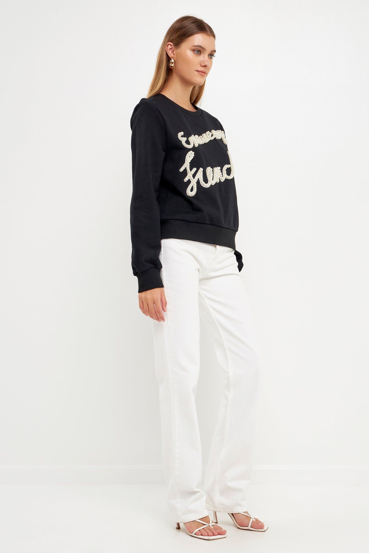 SALE OF Pearl Excuse My French Sweatshirt sold by Endless Rose product image thumbnail 3