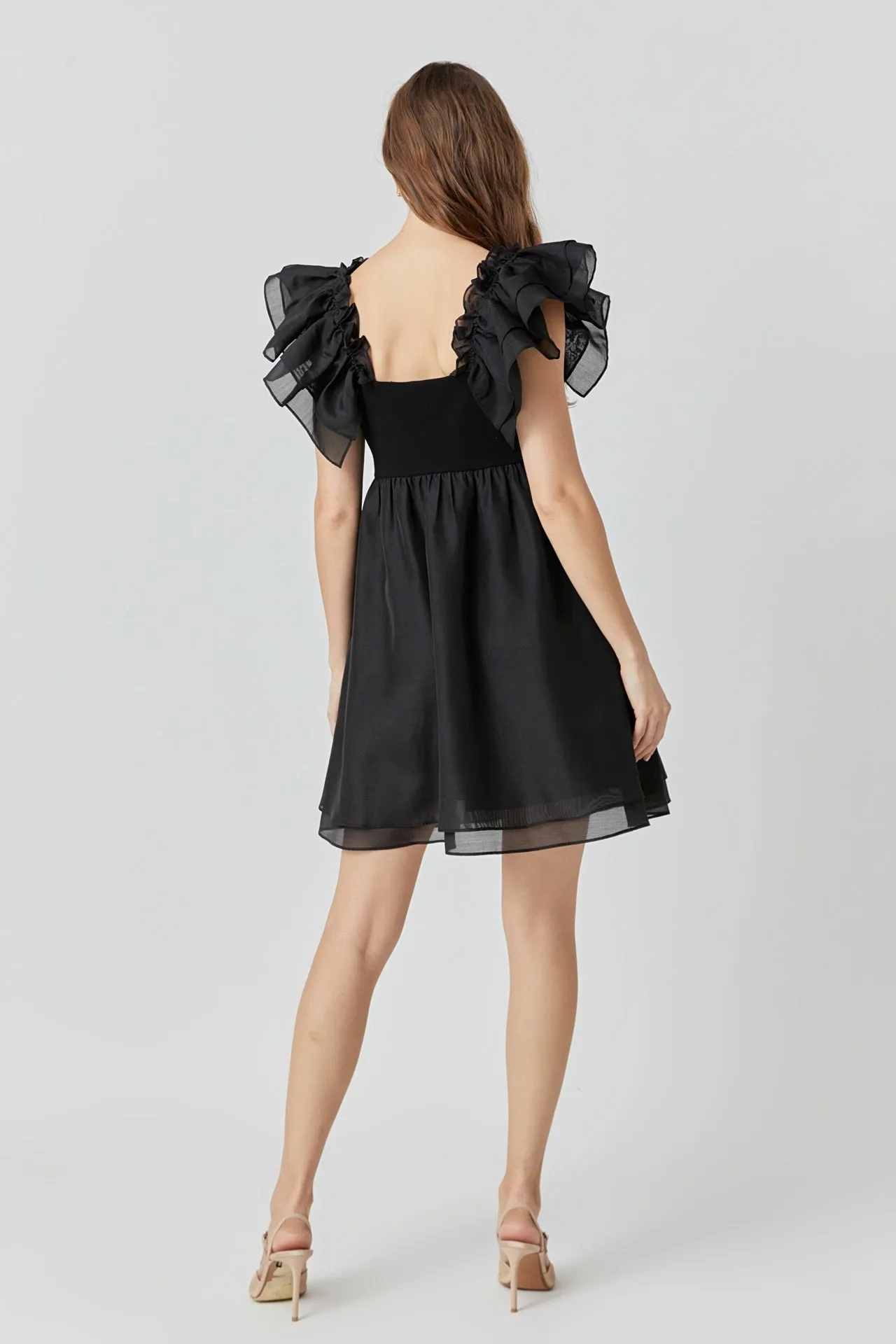 Organza Sleeve Mini Dress sold by Endless Rose product image thumbnail 4