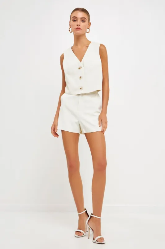 High Waisted Suit Shorts sold by Endless Rose