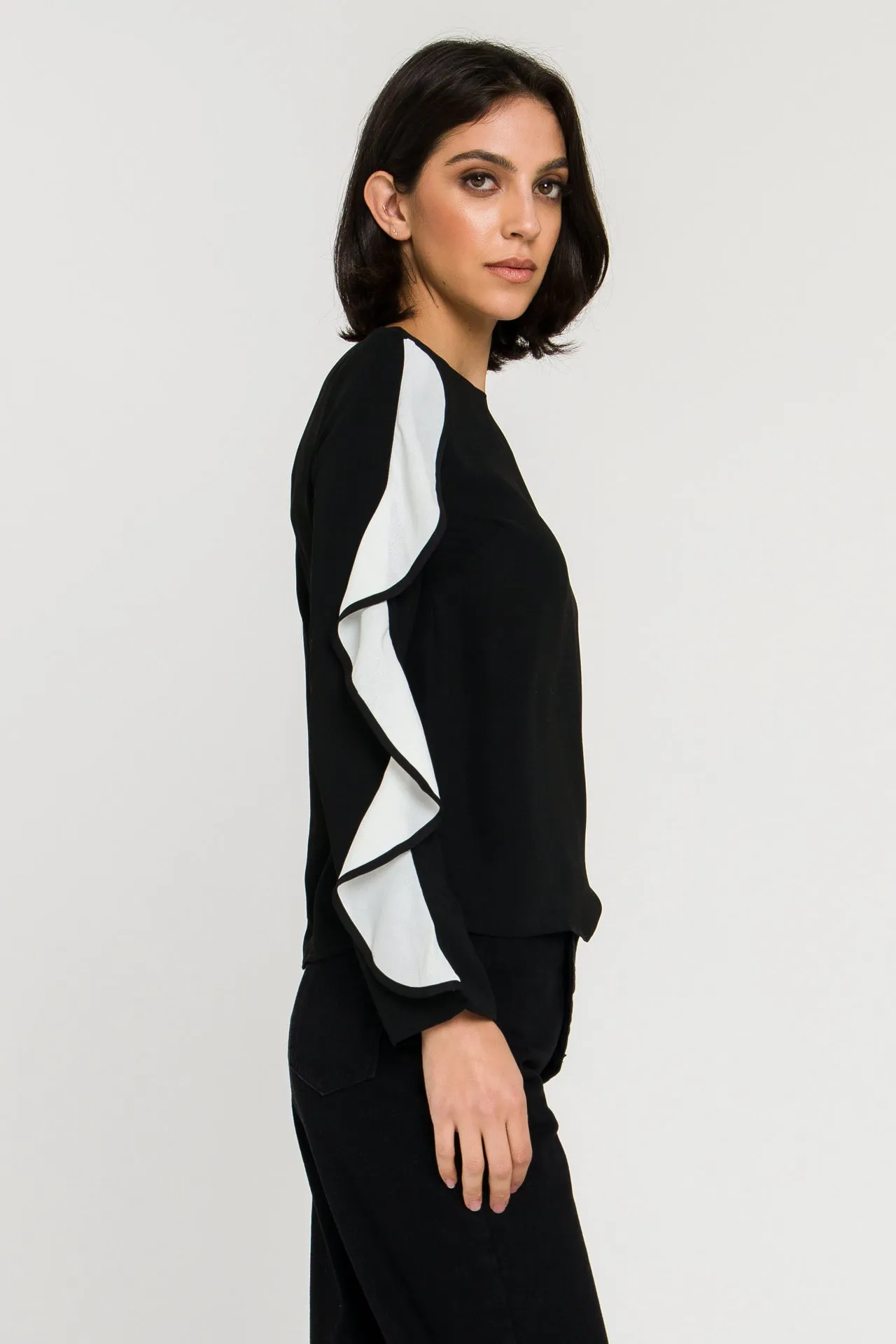 Cascading Ruffle Blouse sold by Endless Rose product image thumbnail 3