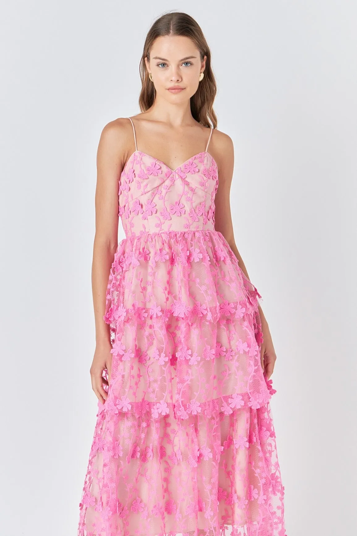 Crochet Layered Midi Dress sold by Endless Rose product image thumbnail 5