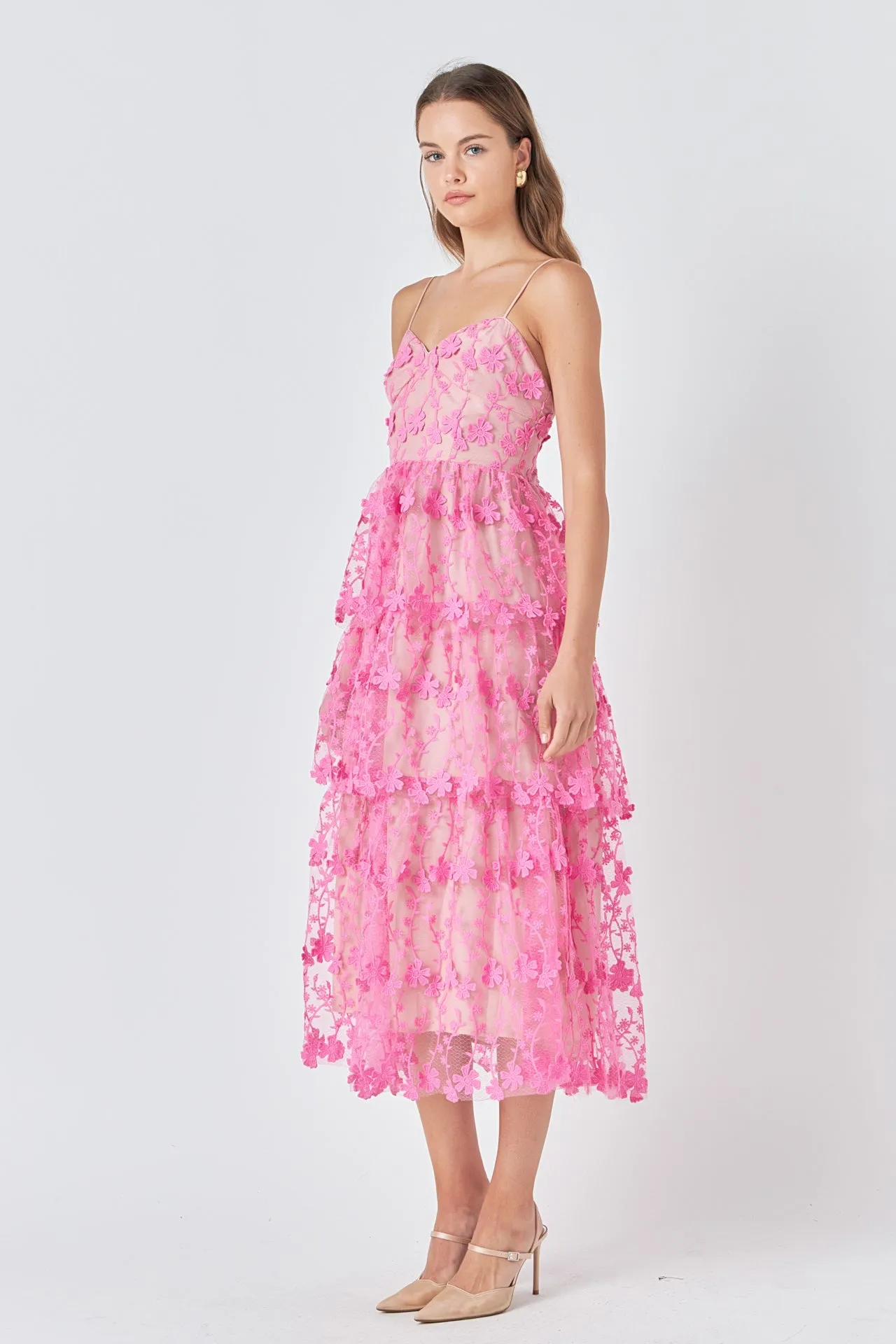 Crochet Layered Midi Dress sold by Endless Rose product image thumbnail 3