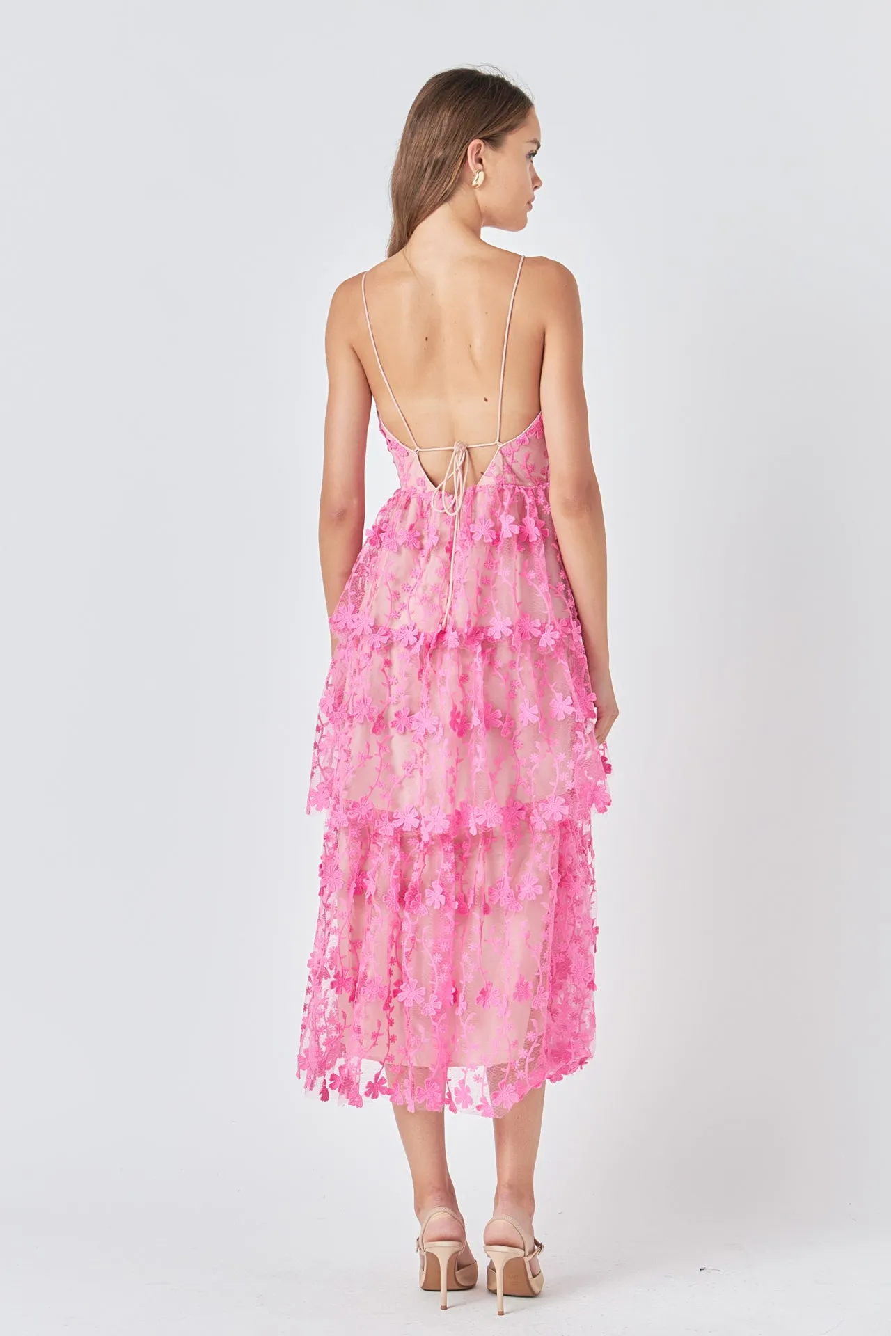 Crochet Layered Midi Dress sold by Endless Rose product image thumbnail 4