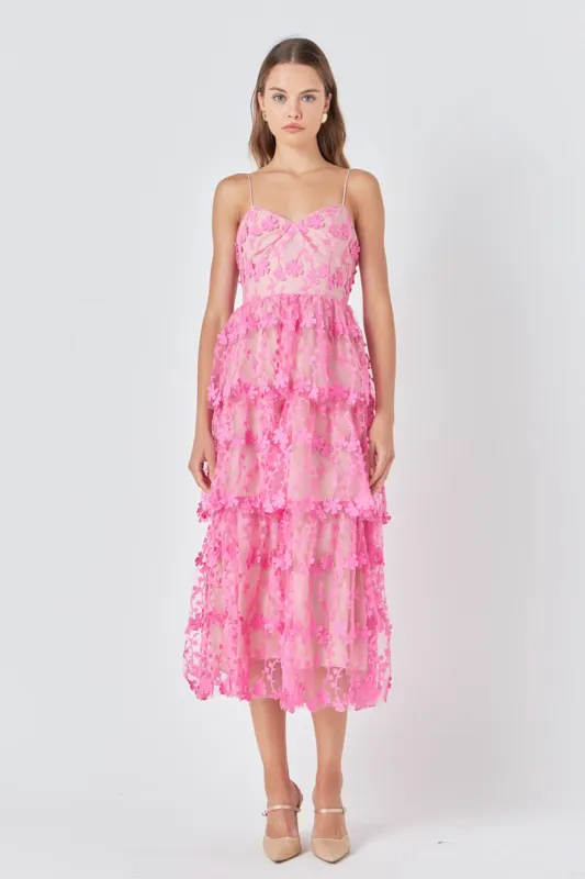 Crochet Layered Midi Dress sold by Endless Rose