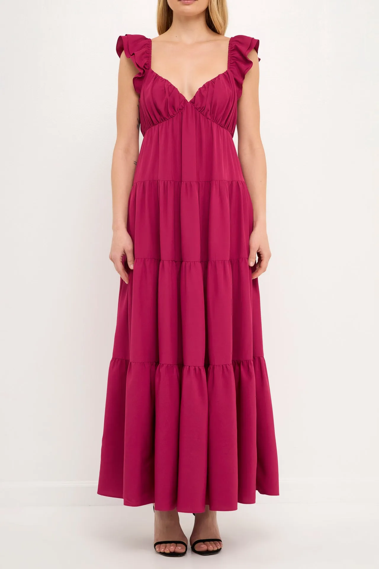 Ruffle Sleeve Maxi Dress sold by Endless Rose product image thumbnail 2