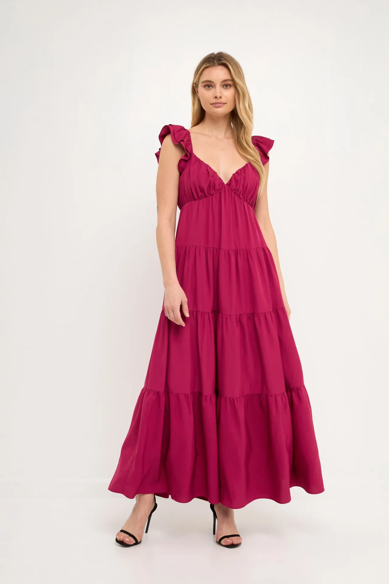 Ruffle Sleeve Maxi Dress sold by Endless Rose product image thumbnail 5