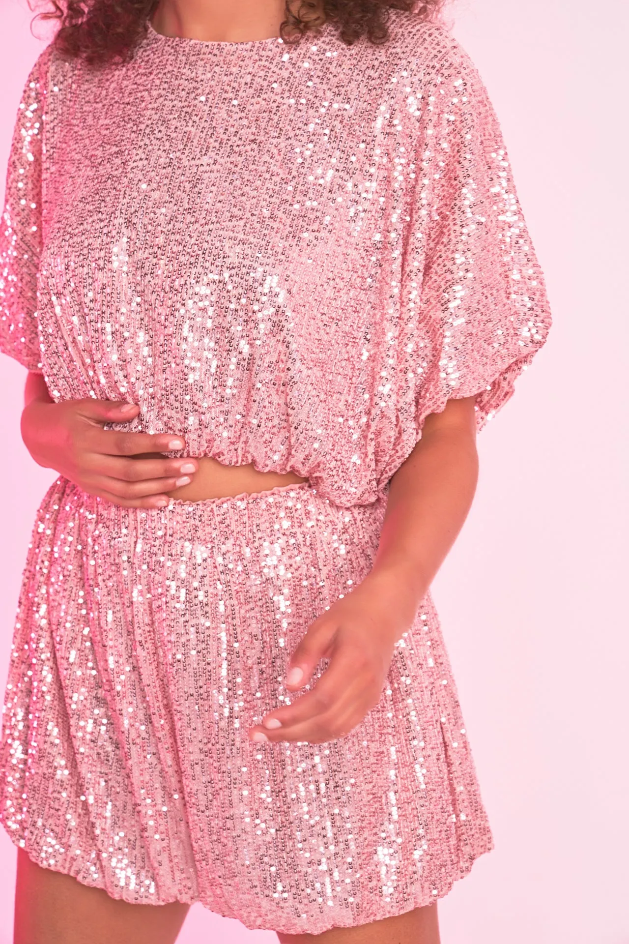 Sequins Cropped Puff Top - Final Sale sold by Endless Rose product image thumbnail 2