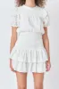 Smocked Lace Mini Dress sold by Endless Rose