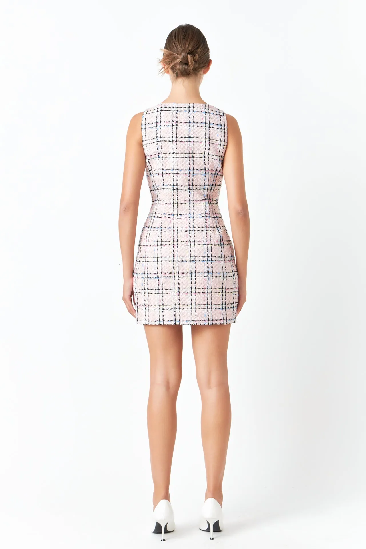 Plaid Tweed Mini Dress sold by Endless Rose product image thumbnail 4