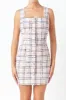 Plaid Tweed Mini Dress sold by Endless Rose