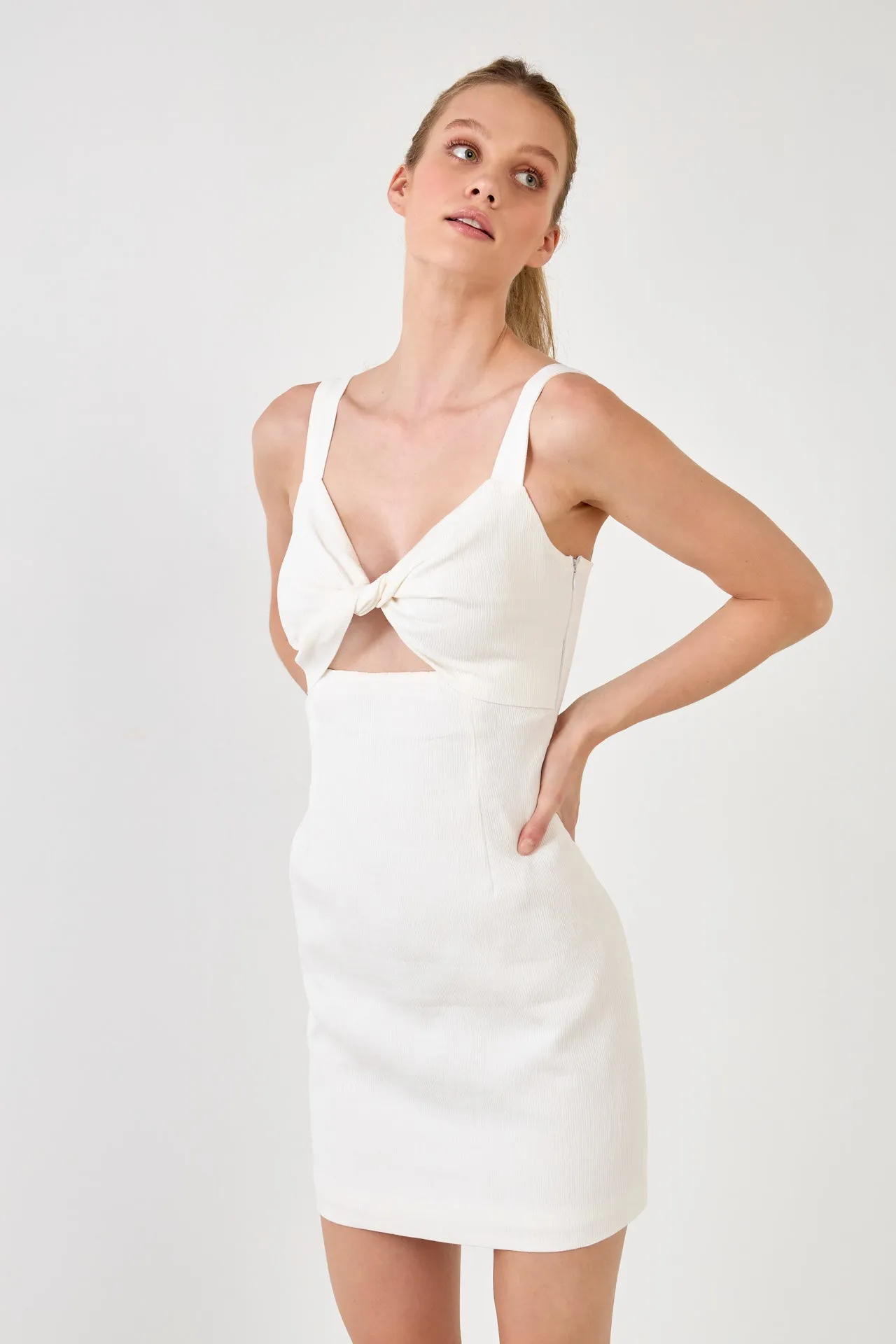 Soft Touch Plisse Twist Mini Dress sold by Endless Rose product image thumbnail 5